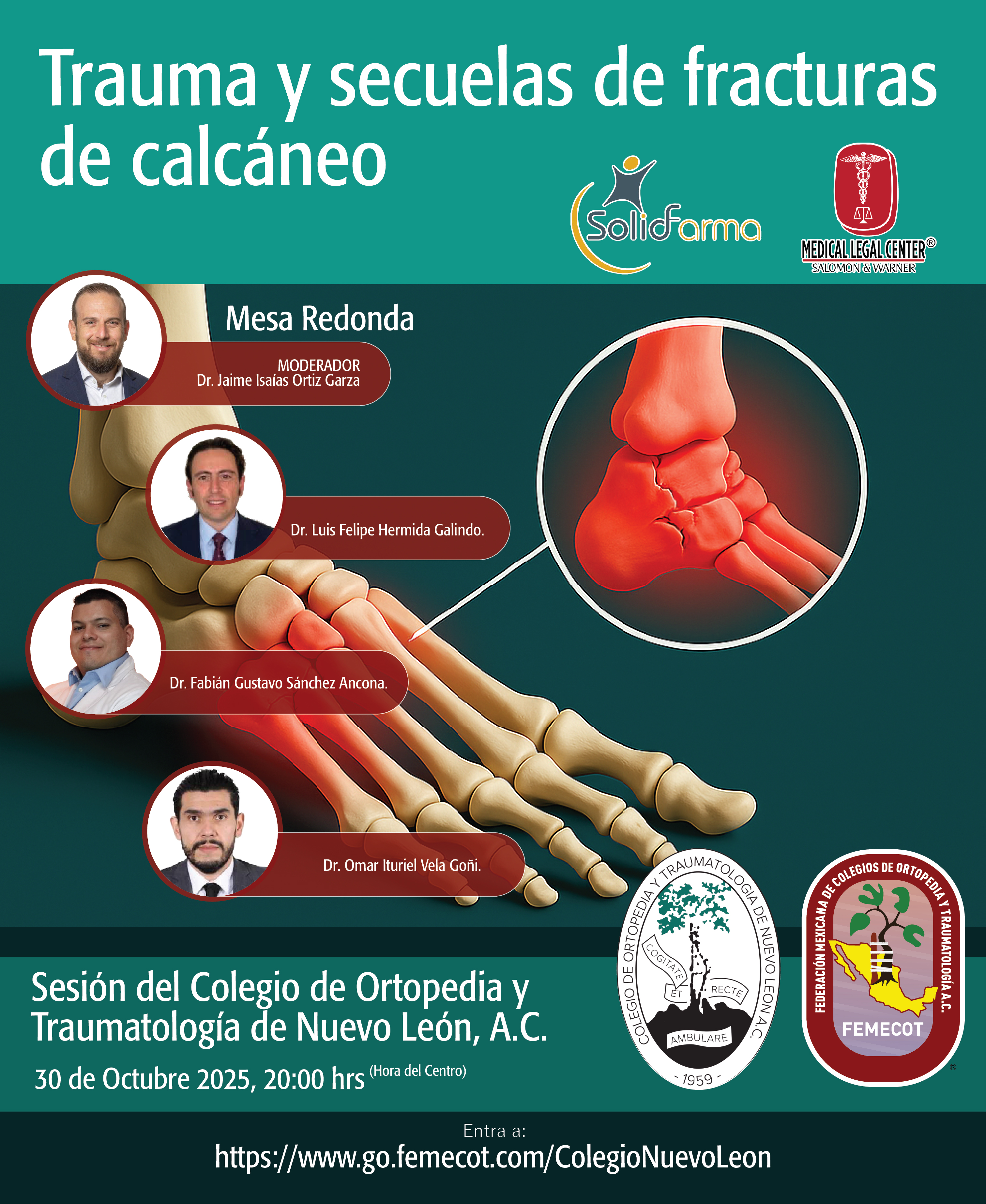 Trauma y secuelas de fracturas de calcáneo
