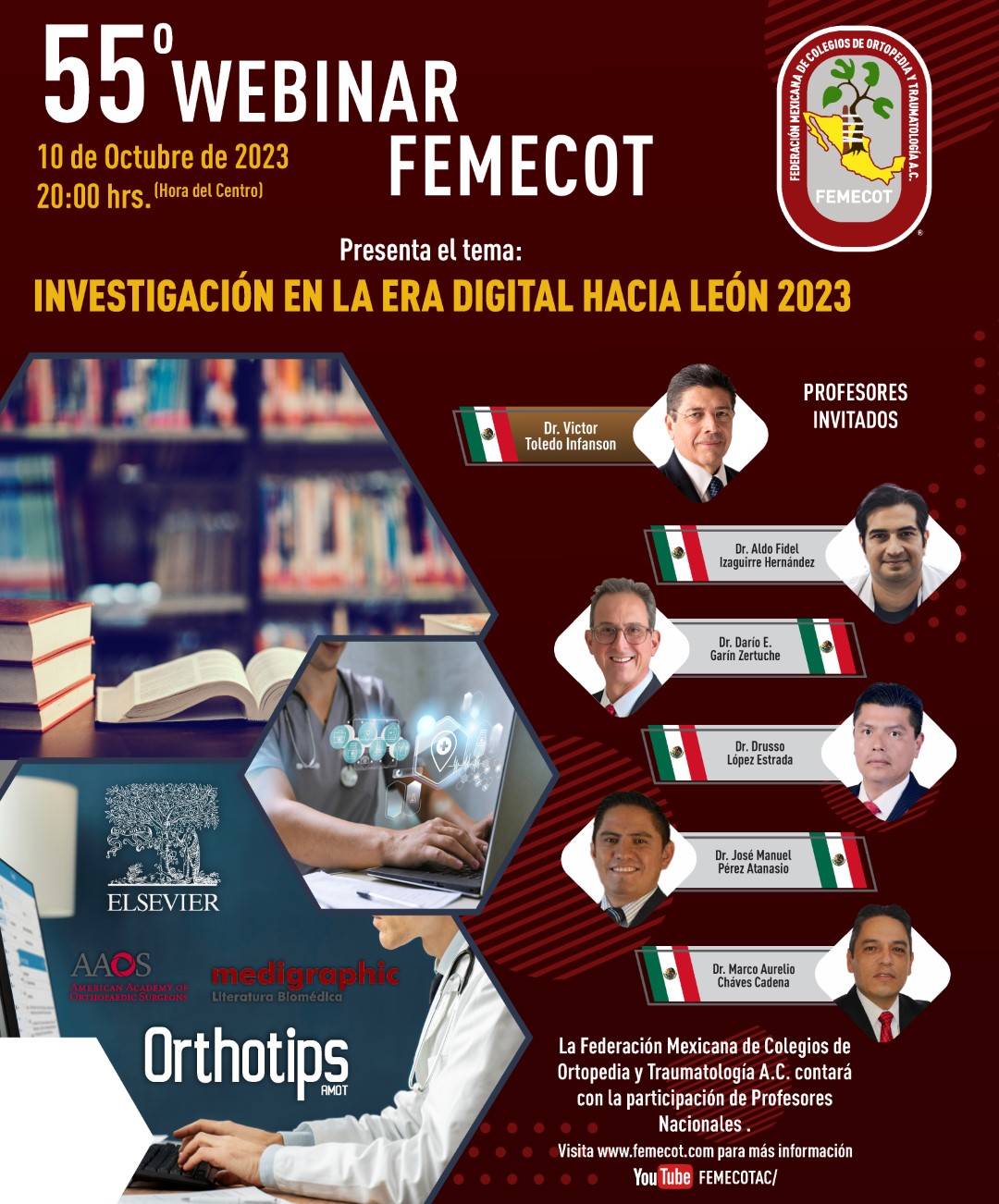 55o Webinar FEMECOT: Investigación en la era digital hacia León 2023